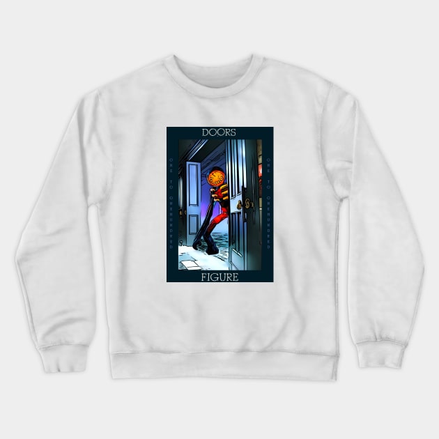 Figure from DOORS Crewneck Sweatshirt by Atomic City Art